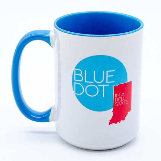 Blue Dot In A Red State 15oz Mug